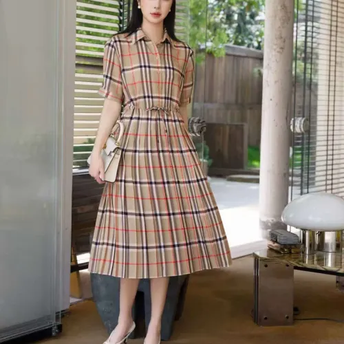 Burberry Dresses Short Sleeved For Women #1458862