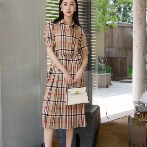 Replica Burberry Dresses Short Sleeved For Women #1458862 $85.00 USD for Wholesale
