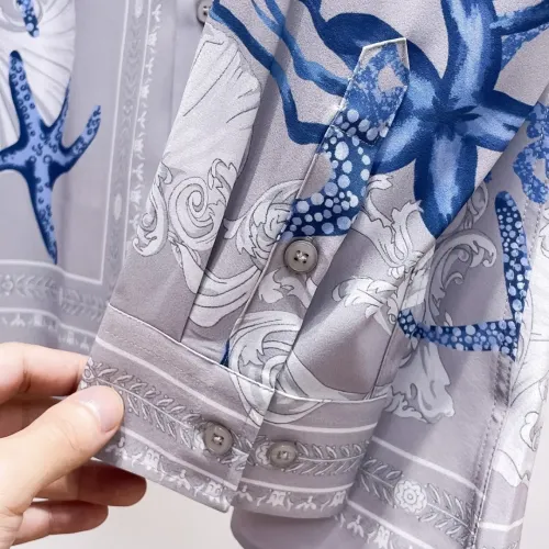 Replica Versace Shirts Long Sleeved For Men #1459135 $76.00 USD for Wholesale