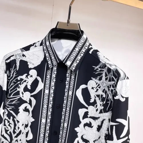 Replica Versace Shirts Long Sleeved For Men #1459136 $76.00 USD for Wholesale