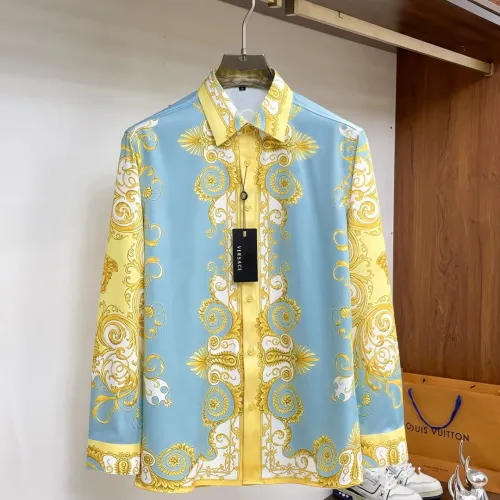 Versace Shirts Long Sleeved For Men #1459146, $76.00 USD, [ITEM#1459146], Versace Shirts
