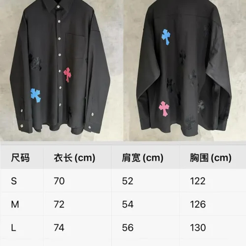 Replica Chrome Hearts Shirts Long Sleeved For Unisex #1459155 $76.00 USD for Wholesale