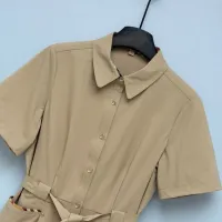 $128.00 USD Burberry Dresses Short Sleeved For Women #1453214