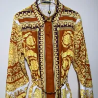 $92.00 USD Versace Dresses Long Sleeved For Women #1454424