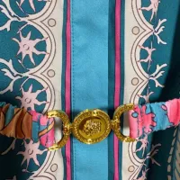 $92.00 USD Versace Dresses Short Sleeved For Women #1454443