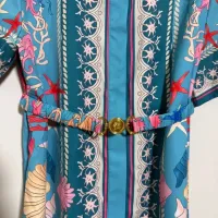 $92.00 USD Versace Dresses Short Sleeved For Women #1454443