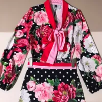 $100.00 USD Dolce & Gabbana D&G Tracksuits Long Sleeved For Women #1454498