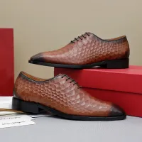 $92.00 USD Salvatore Ferragamo Leather Shoes For Men #1454973