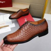 $92.00 USD Salvatore Ferragamo Leather Shoes For Men #1454973
