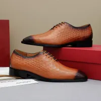 $92.00 USD Salvatore Ferragamo Leather Shoes For Men #1454974