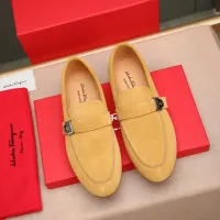 $92.00 USD Salvatore Ferragamo Leather Shoes For Men #1455656