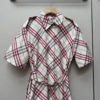 $140.00 USD Burberry Dresses Short Sleeved For Women #1458609