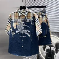 $82.00 USD Burberry Tracksuits Short Sleeved For Men #1458691