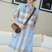 $85.00 USD Burberry Dresses Short Sleeved For Women #1458859