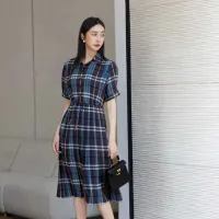 $85.00 USD Burberry Dresses Short Sleeved For Women #1458861