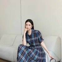 $85.00 USD Burberry Dresses Short Sleeved For Women #1458861