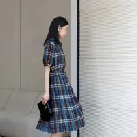 $85.00 USD Burberry Dresses Short Sleeved For Women #1458861