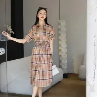 $85.00 USD Burberry Dresses Short Sleeved For Women #1458862