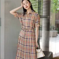 $85.00 USD Burberry Dresses Short Sleeved For Women #1458862