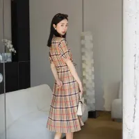 $85.00 USD Burberry Dresses Short Sleeved For Women #1458862
