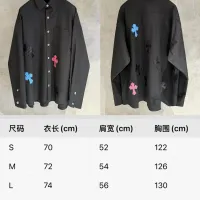 $76.00 USD Chrome Hearts Shirts Long Sleeved For Unisex #1459155