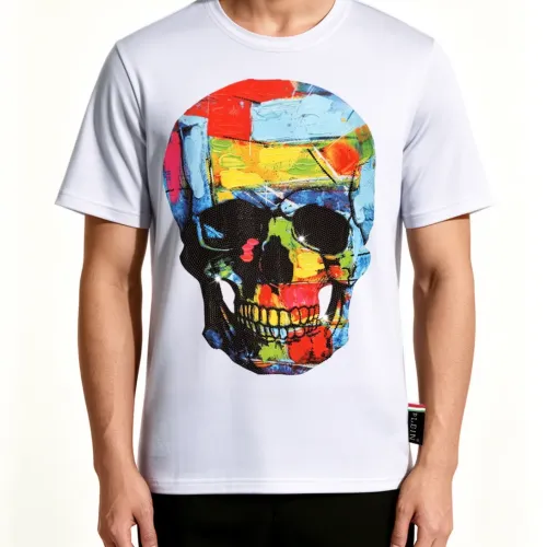 Replica Philipp Plein PP T-Shirts Short Sleeved For Men #1461354 $27.00 USD for Wholesale