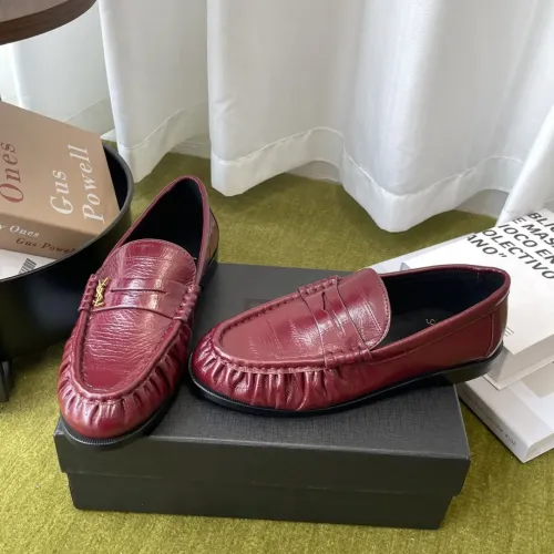 Replica Yves Saint Laurent YSL Leather Shoes For Women #1461633 $118.00 USD for Wholesale
