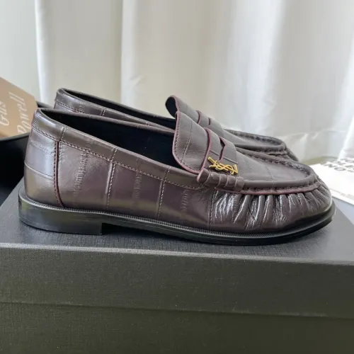 Replica Yves Saint Laurent YSL Leather Shoes For Women #1461635 $118.00 USD for Wholesale