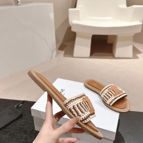 Replica Celine Slippers For Women #1462006 $76.00 USD for Wholesale