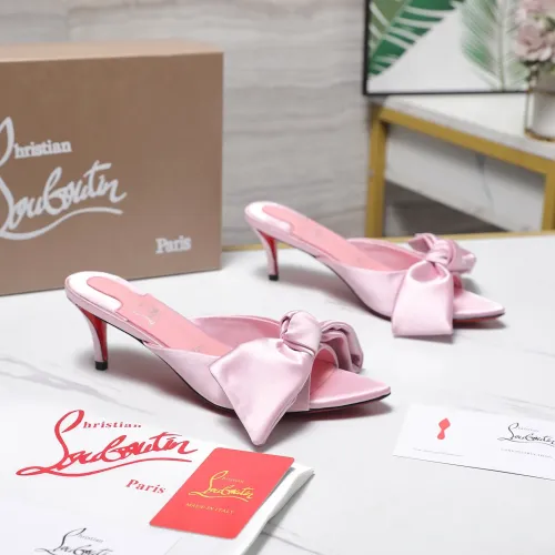 Replica Christian Louboutin CL Slippers For Women #1462202 $108.00 USD for Wholesale