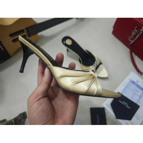 Replica Yves Saint Laurent YSL Slippers For Women #1462244 $98.00 USD for Wholesale