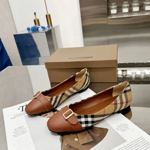 Replica Burberry Flat Shoes For Women #1462845 $85.00 USD for Wholesale