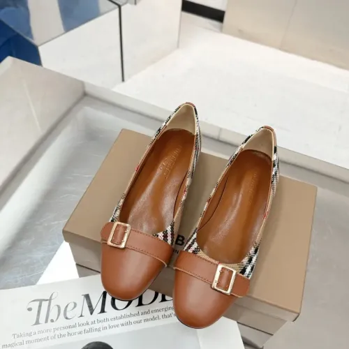 Replica Burberry Flat Shoes For Women #1462847 $85.00 USD for Wholesale