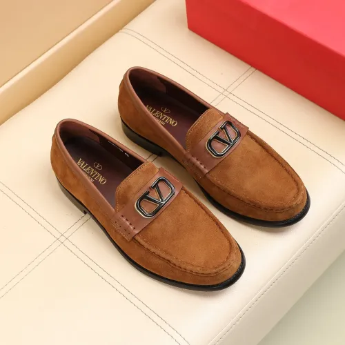 Replica Valentino Leather Shoes For Men #1463084 $85.00 USD for Wholesale