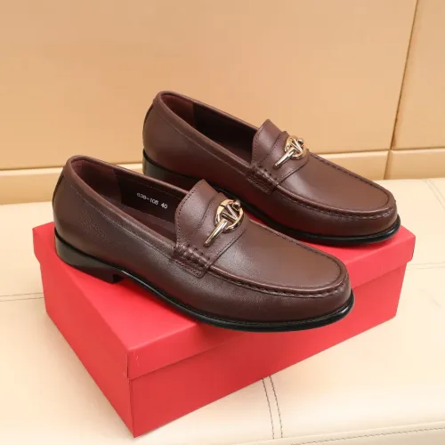 Replica Valentino Leather Shoes For Men #1463086 $85.00 USD for Wholesale