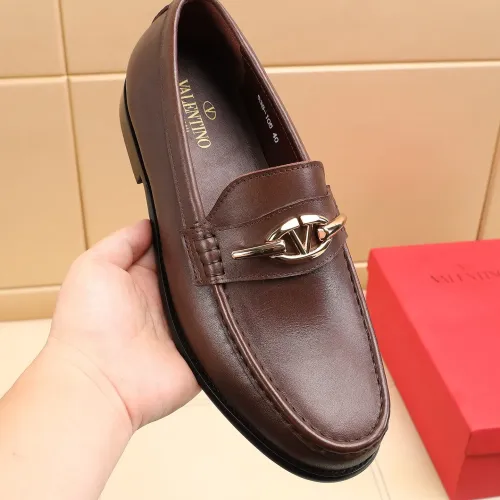 Replica Valentino Leather Shoes For Men #1463086 $85.00 USD for Wholesale
