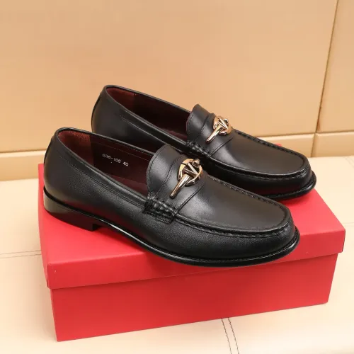Replica Valentino Leather Shoes For Men #1463087 $85.00 USD for Wholesale