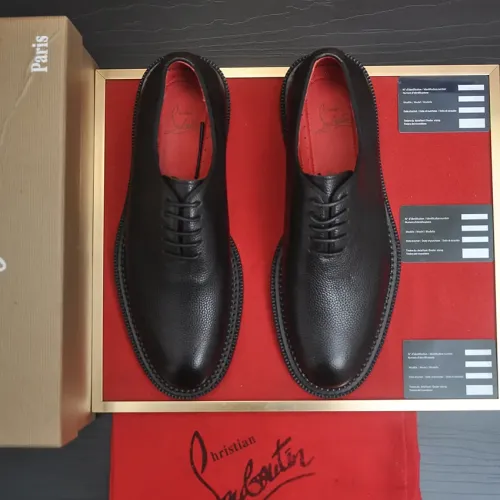 Replica Christian Louboutin Leather Shoes For Men #1463183 $115.00 USD for Wholesale