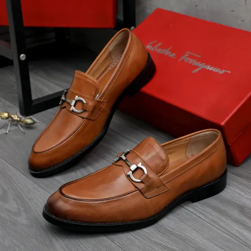 Salvatore Ferragamo Leather Shoes For Men #1463283