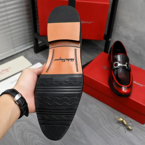 Replica Salvatore Ferragamo Leather Shoes For Men #1463286 $85.00 USD for Wholesale