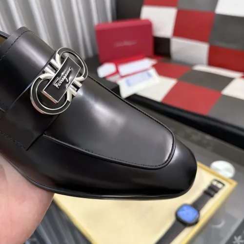 Replica Salvatore Ferragamo Leather Shoes For Men #1463614 $108.00 USD for Wholesale