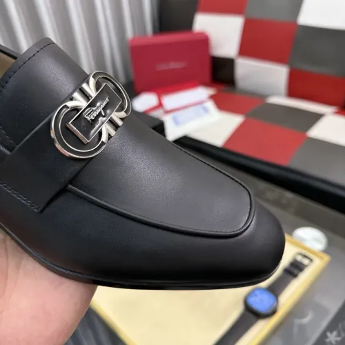 Replica Salvatore Ferragamo Leather Shoes For Men #1463615 $108.00 USD for Wholesale