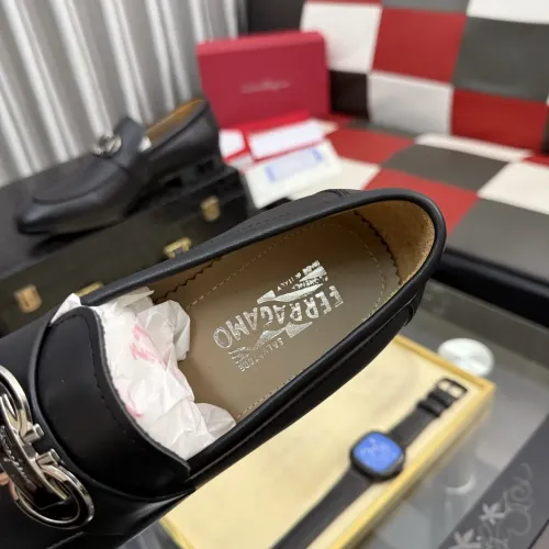 Replica Salvatore Ferragamo Leather Shoes For Men #1463615 $108.00 USD for Wholesale
