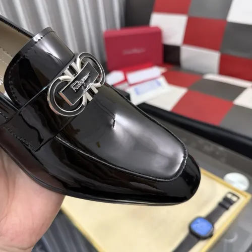 Replica Salvatore Ferragamo Leather Shoes For Men #1463617 $108.00 USD for Wholesale
