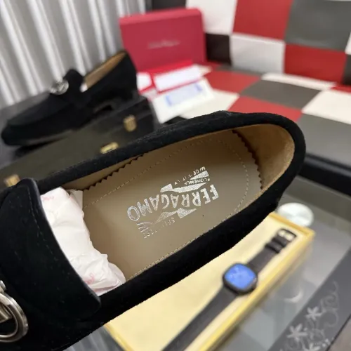 Replica Salvatore Ferragamo Leather Shoes For Men #1463618 $108.00 USD for Wholesale