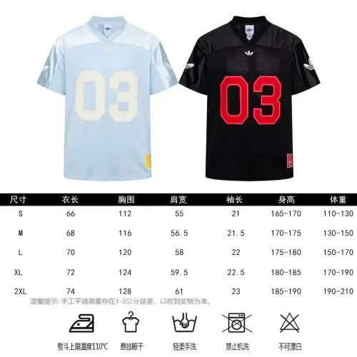 Replica Adidas T-Shirts Short Sleeved For Unisex #1464174 $38.00 USD for Wholesale