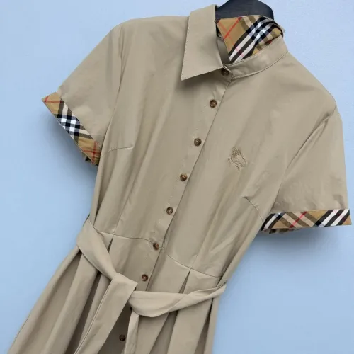 Replica Burberry Dresses Short Sleeved For Women #1464797 $85.00 USD for Wholesale