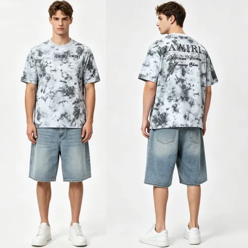 Replica Amiri T-Shirts Short Sleeved For Unisex #1467407 $32.00 USD for Wholesale