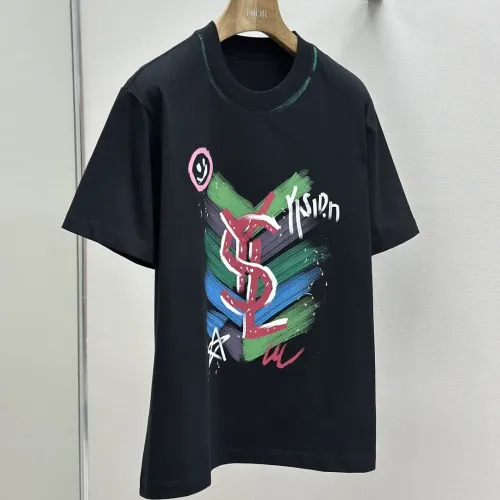 Replica Yves Saint Laurent YSL T-shirts Short Sleeved For Men #1469986 $42.00 USD for Wholesale