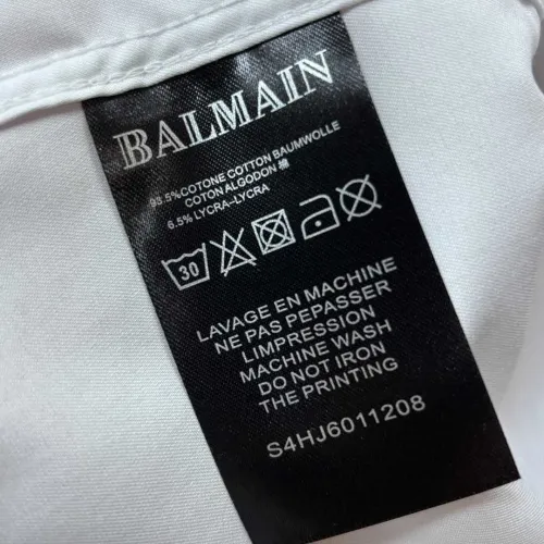 Replica Balmain Shirts Long Sleeved For Men #1470071 $82.00 USD for Wholesale